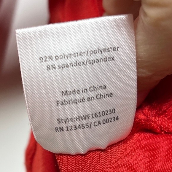 H by Halston Off the Shoulder Elastic Shoulder Top in Red S NWOT - Picture 4 of 8